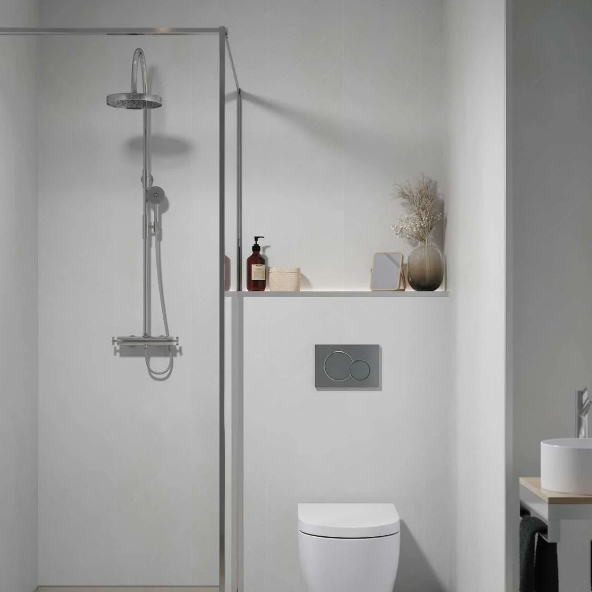 Fibo Grey Cement Chevrol Tile Wall Panel 2400x600mm