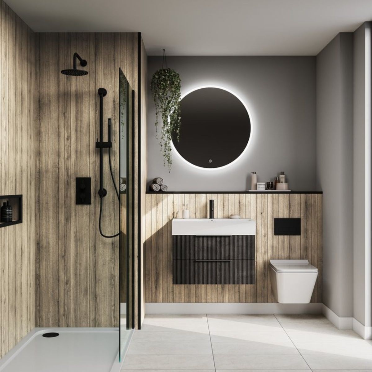 Fibo Wood Slats Pure Oak 2400x600mm