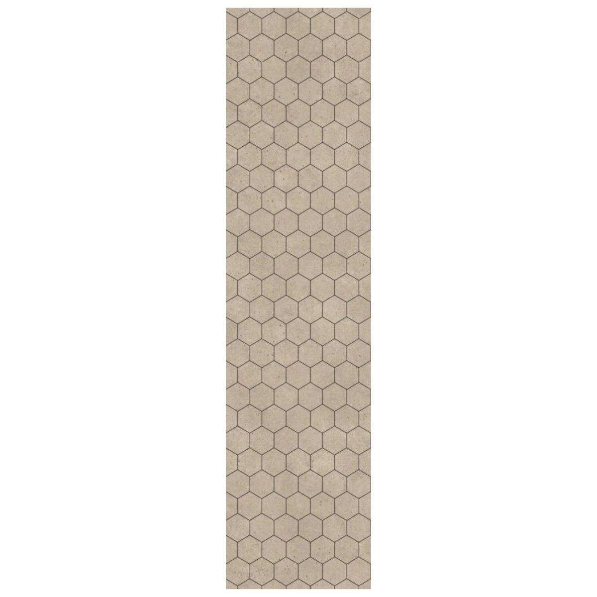 Fibo Rough Cement Hexagonal Tile Wall Panel 2400x600mm