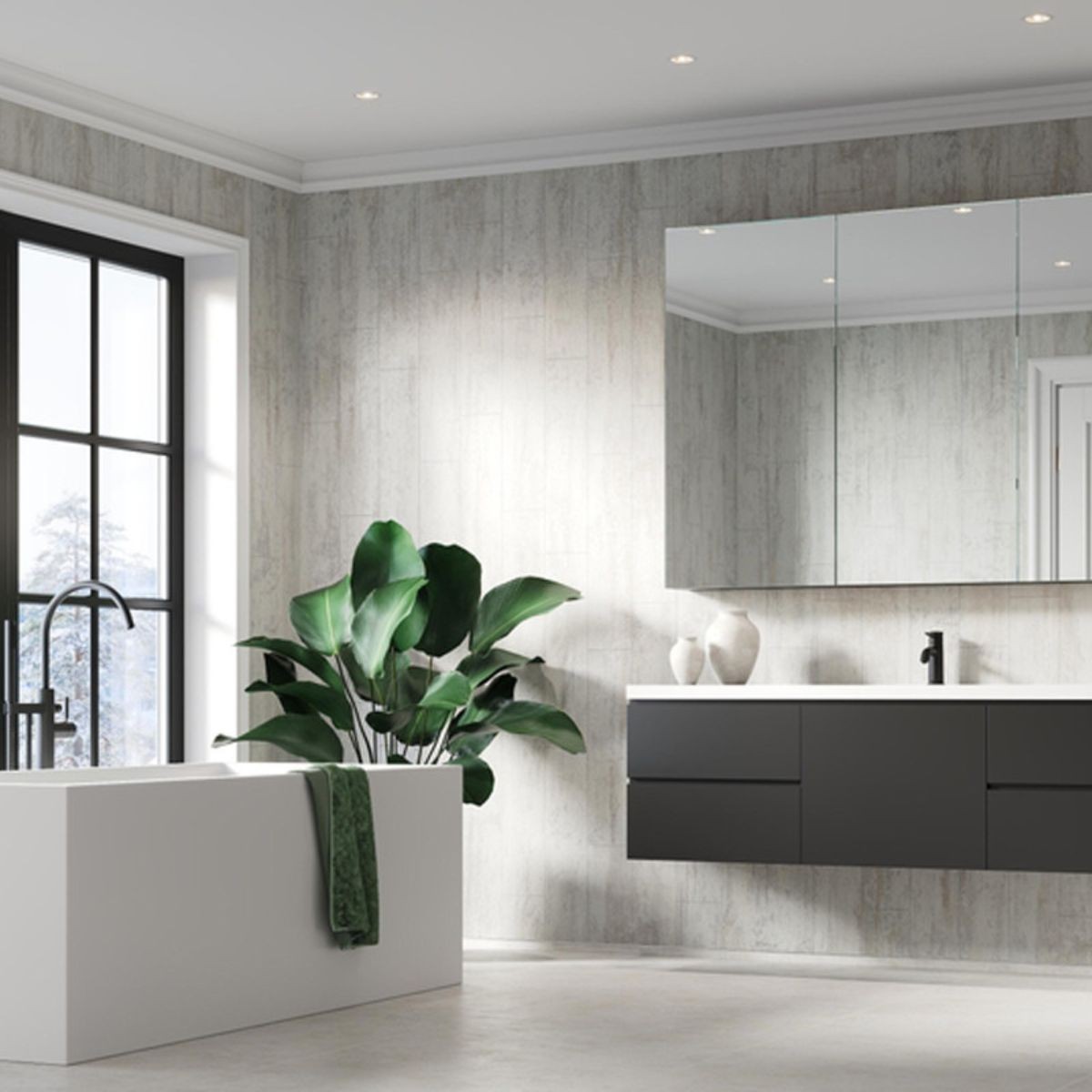 Fibo Shabby Chic Tile Wall Panel 2400x600mm