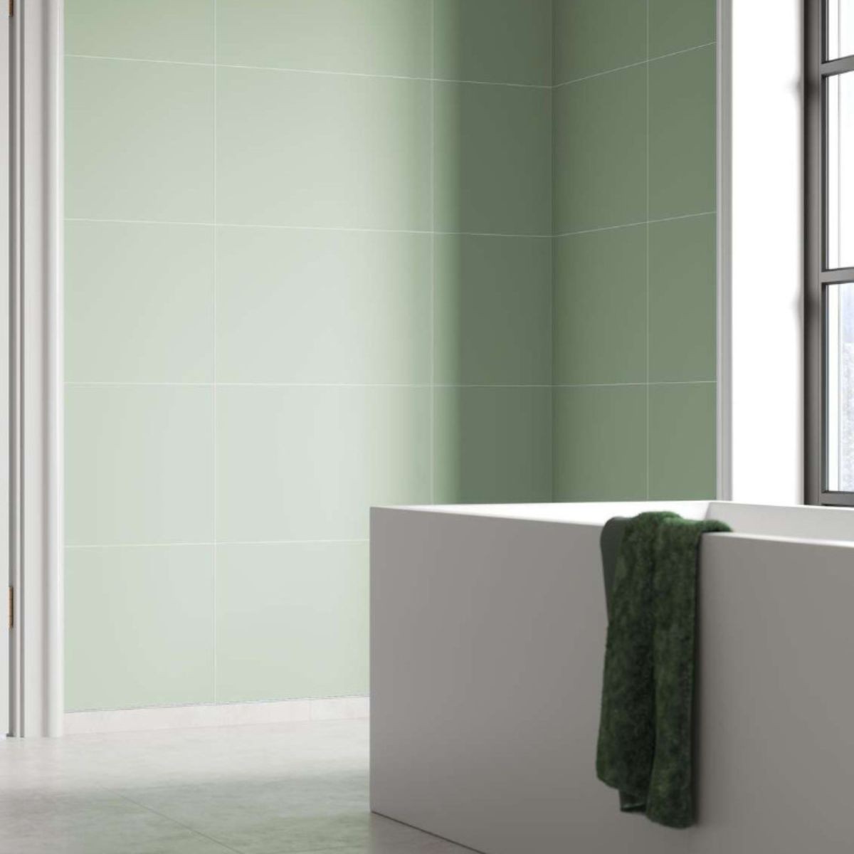 Fibo Light Green Tile Wall Panel 2400x600mm