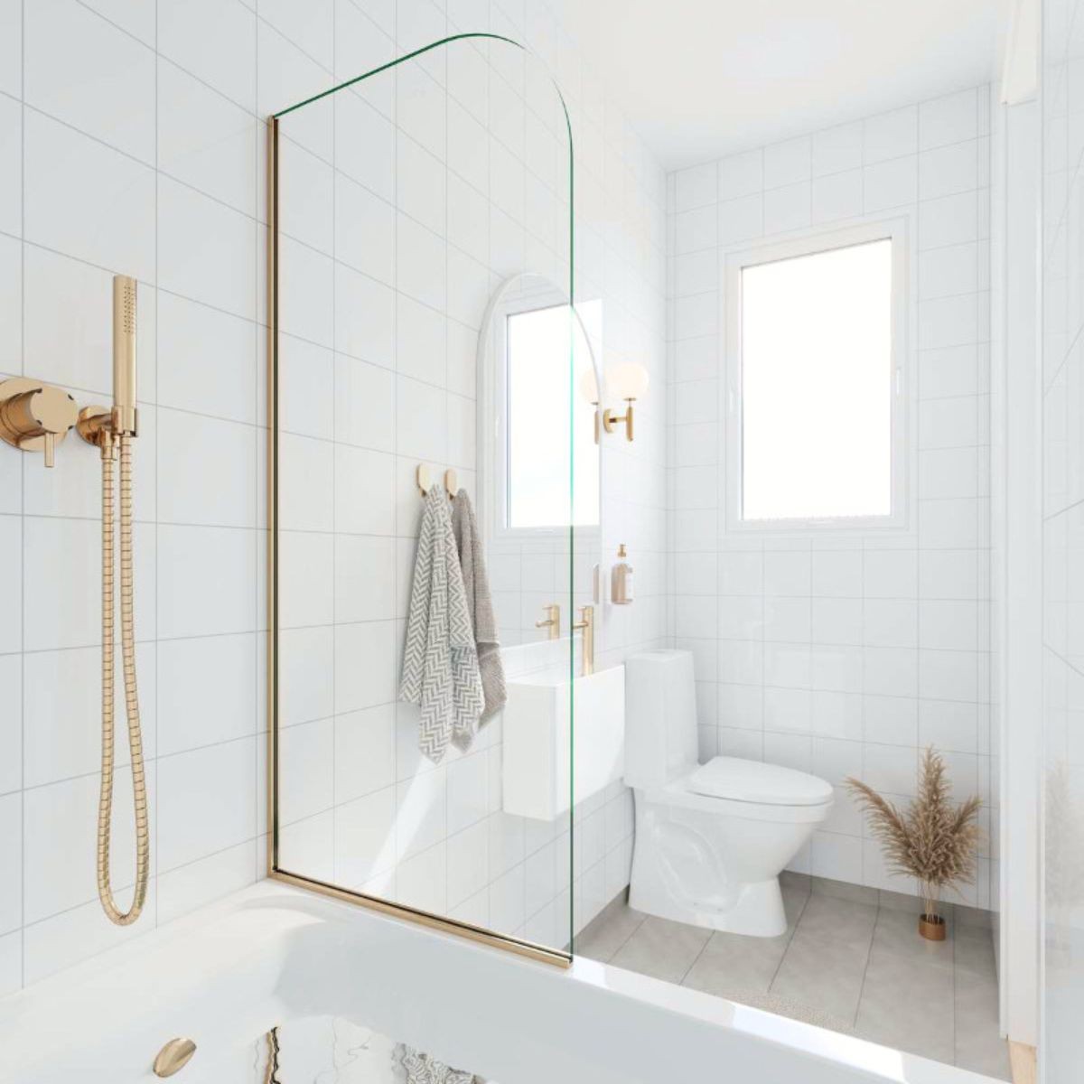 Fibo Denver White Tile Wall Panel 2400x600mm