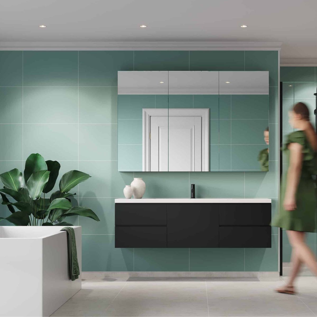 Fibo Aqua Mint Tile Wall Panel 2400x600mm