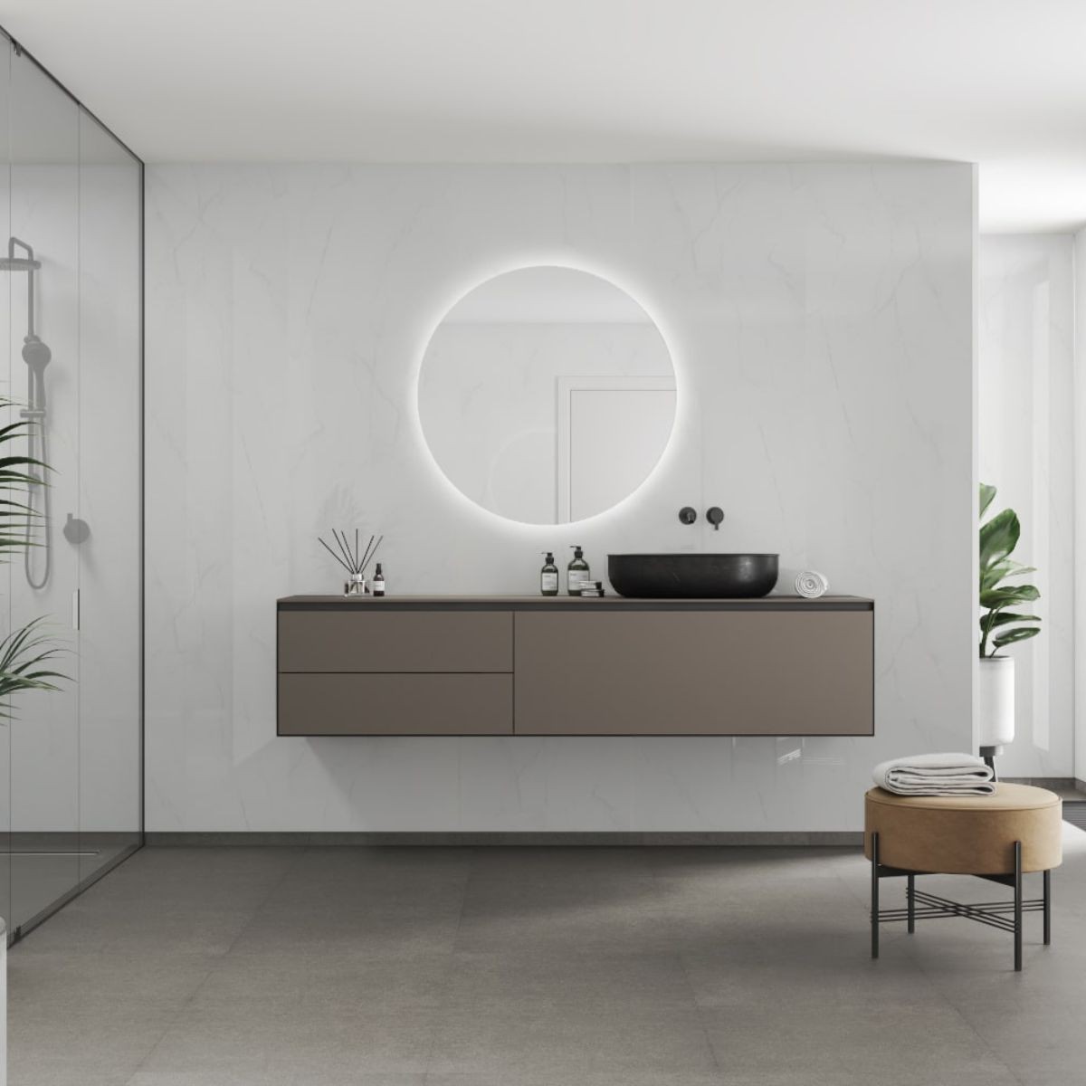 Fibo Bright Marble Gloss Wall Panel 2400x600mm