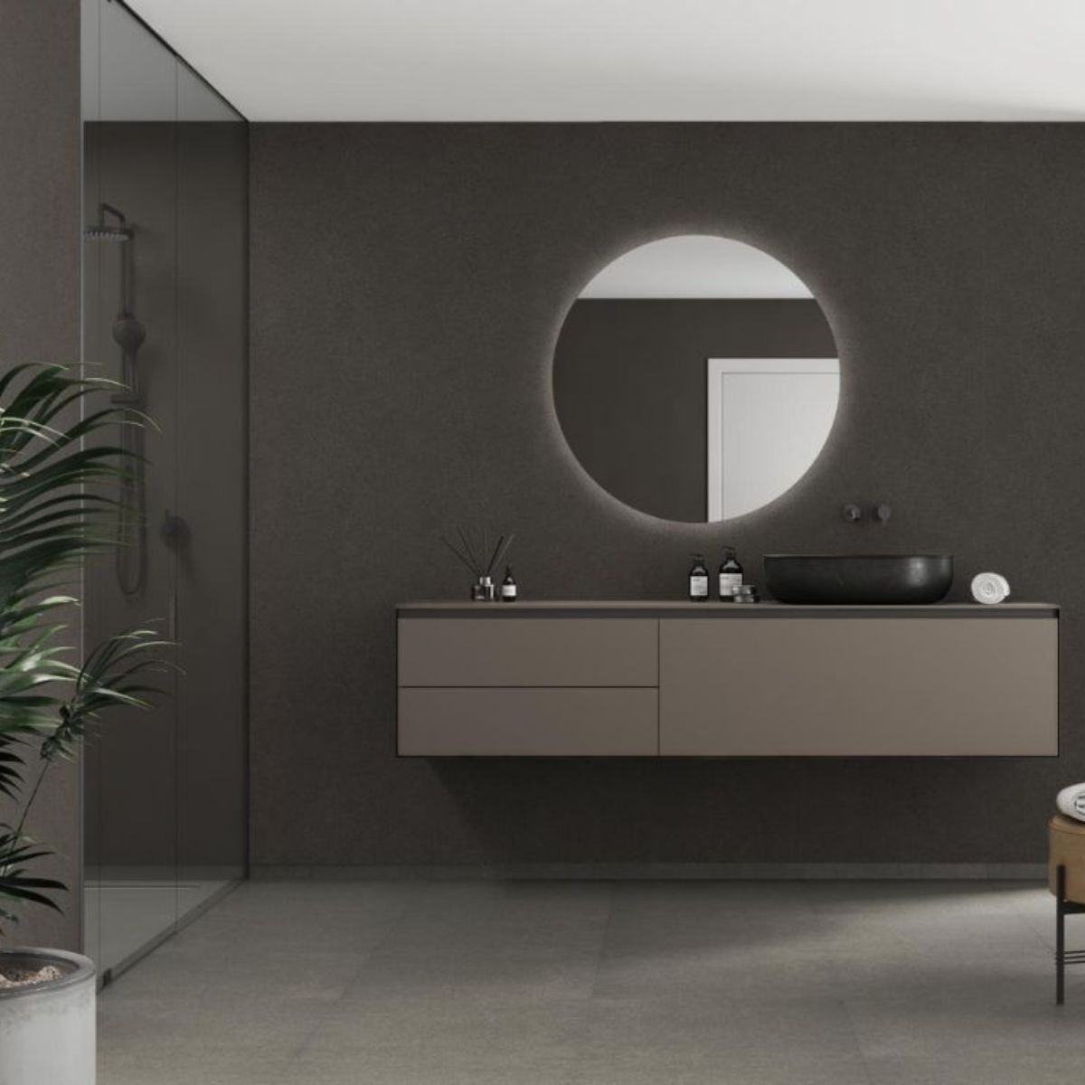 Fibo Grey Terrazzo Wall Panel 2400x600mm
