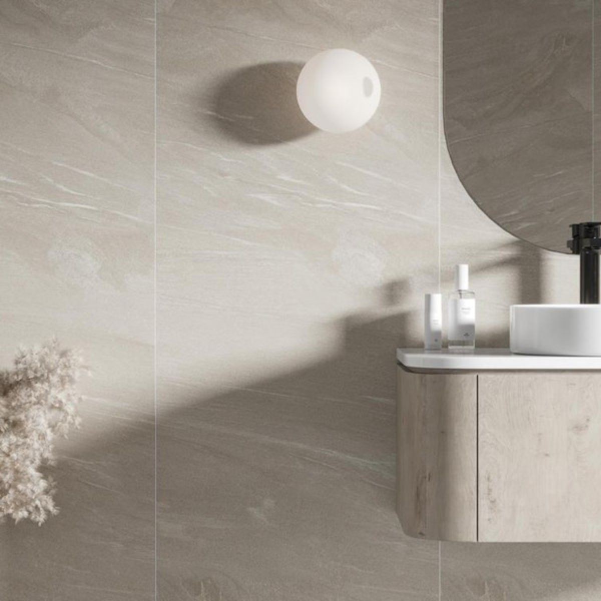 Fibo Beige Stone Tile Wall Panel 2400x600mm