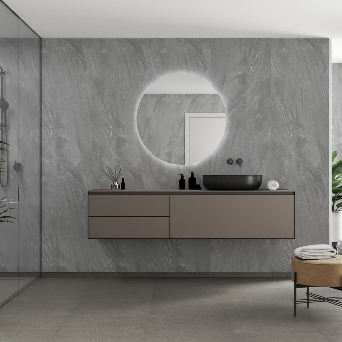 Fibo Grey Stone Wall Panel 2400x600mm