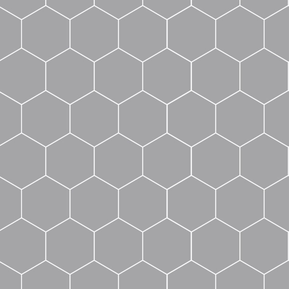 Fibo Medium Grey Hexagonal Tile Wall Panel 2400x600mm