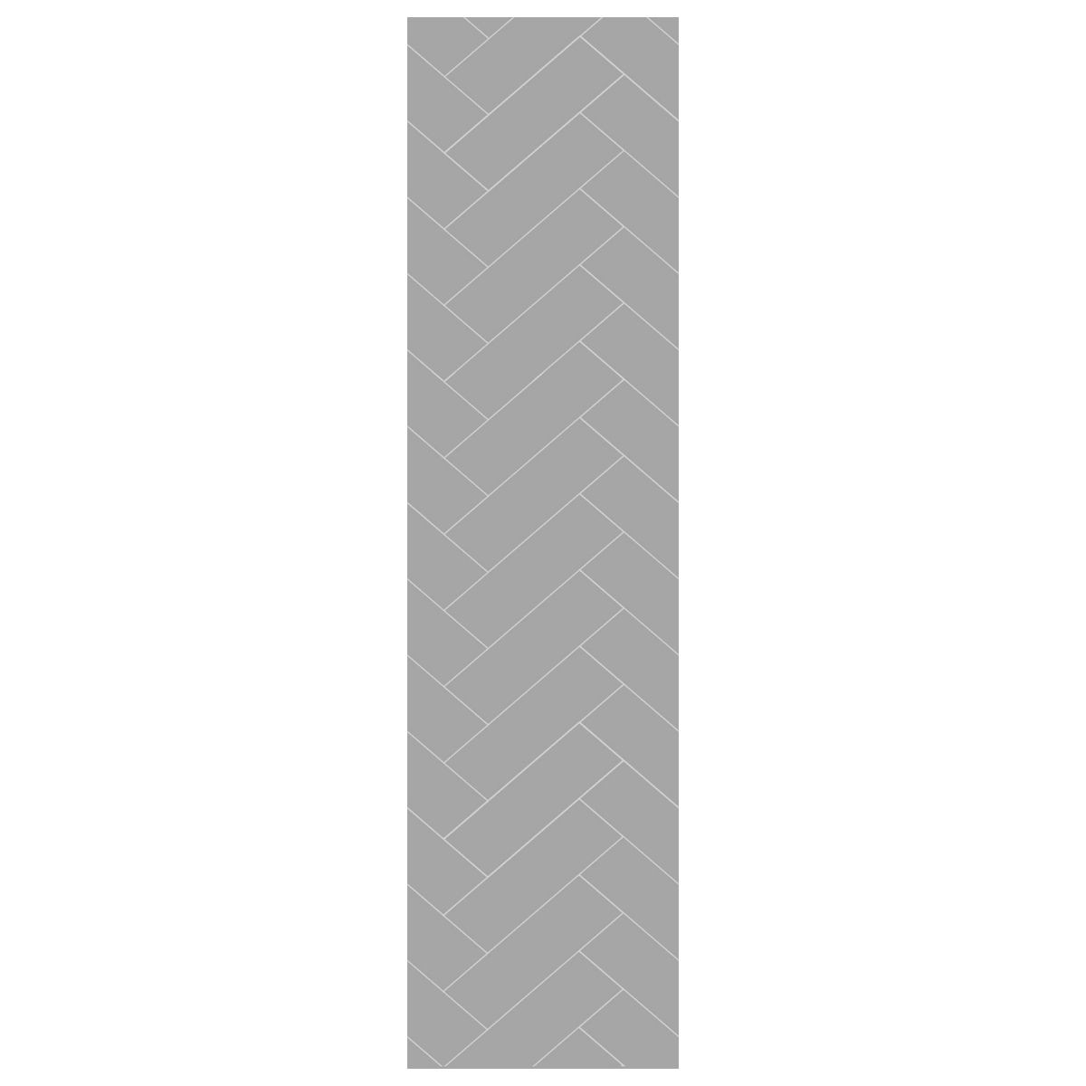 Fibo Medium Grey Herringbone Tile Wall Panel 2400x600mm