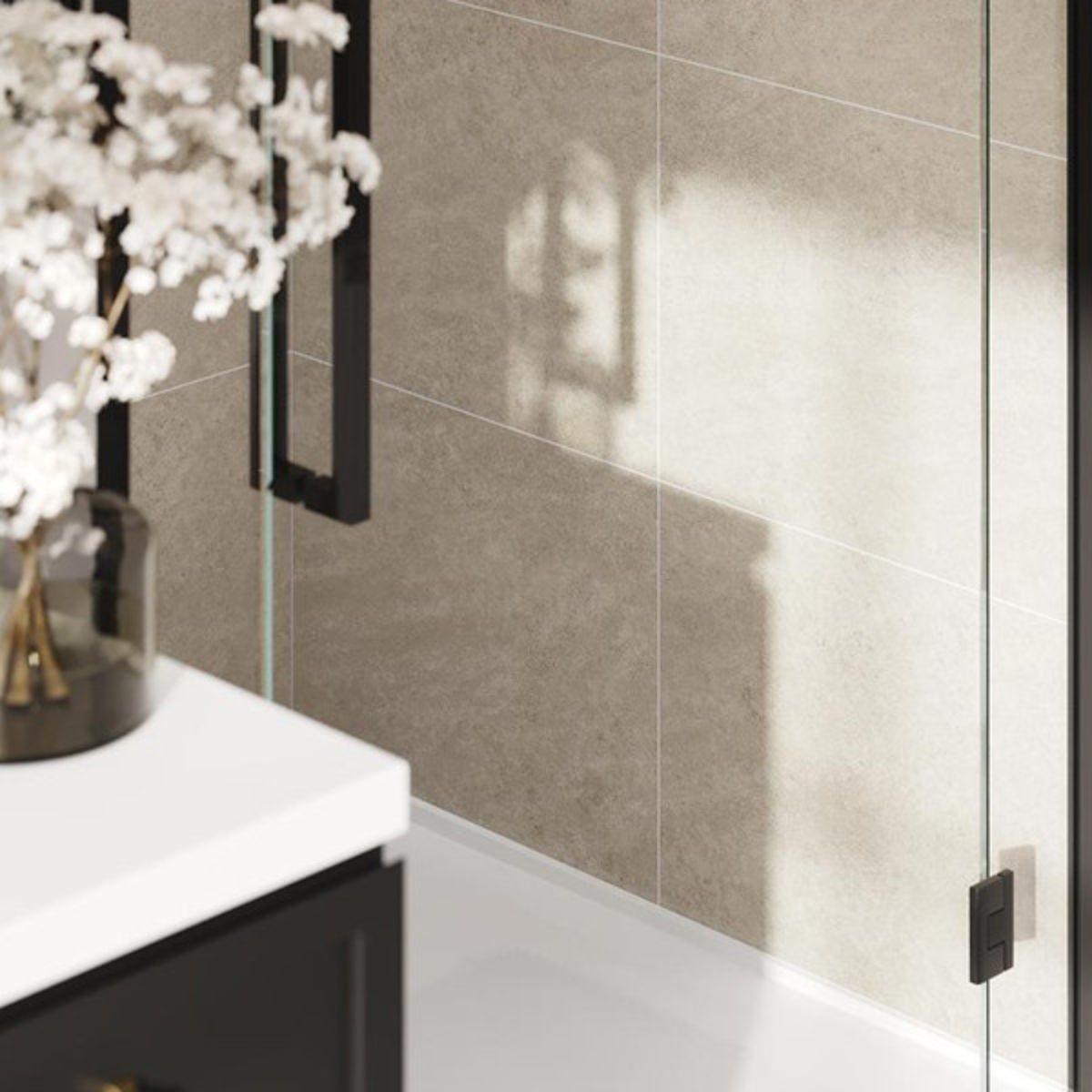 Fibo Grey Sahara Tile Wall Panel 2400x600mm