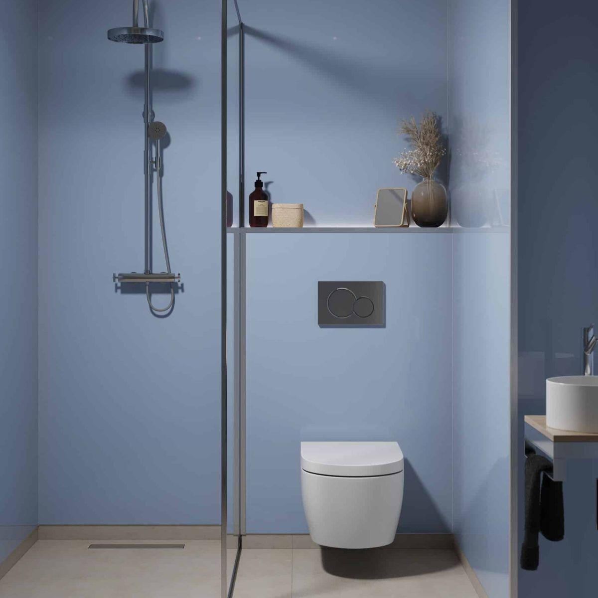 Fibo Frozen Blue Wall Panel 2400x600mm