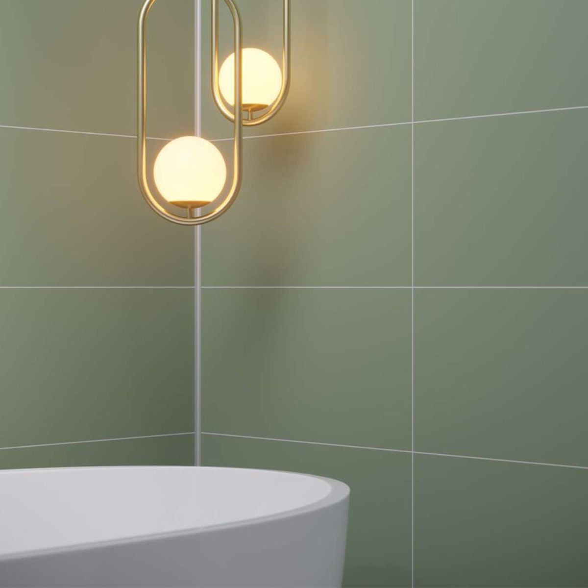 Fibo Olive Green Tile Wall Panel 2400x600mm