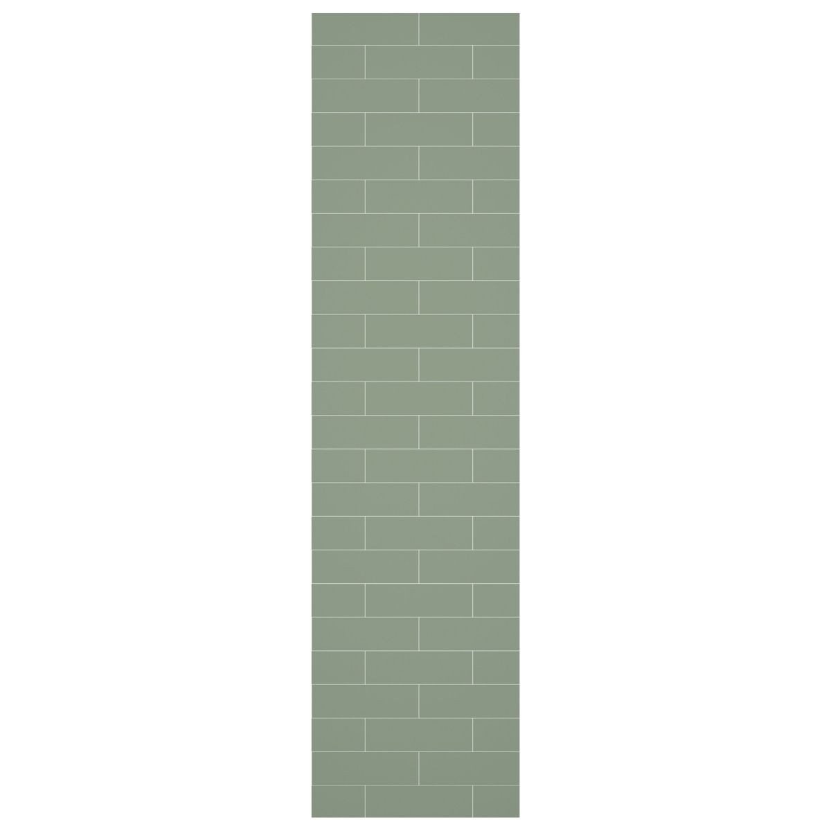 Fibo Olive Green Metro Brick Tile Wall Panel 2400x600mm