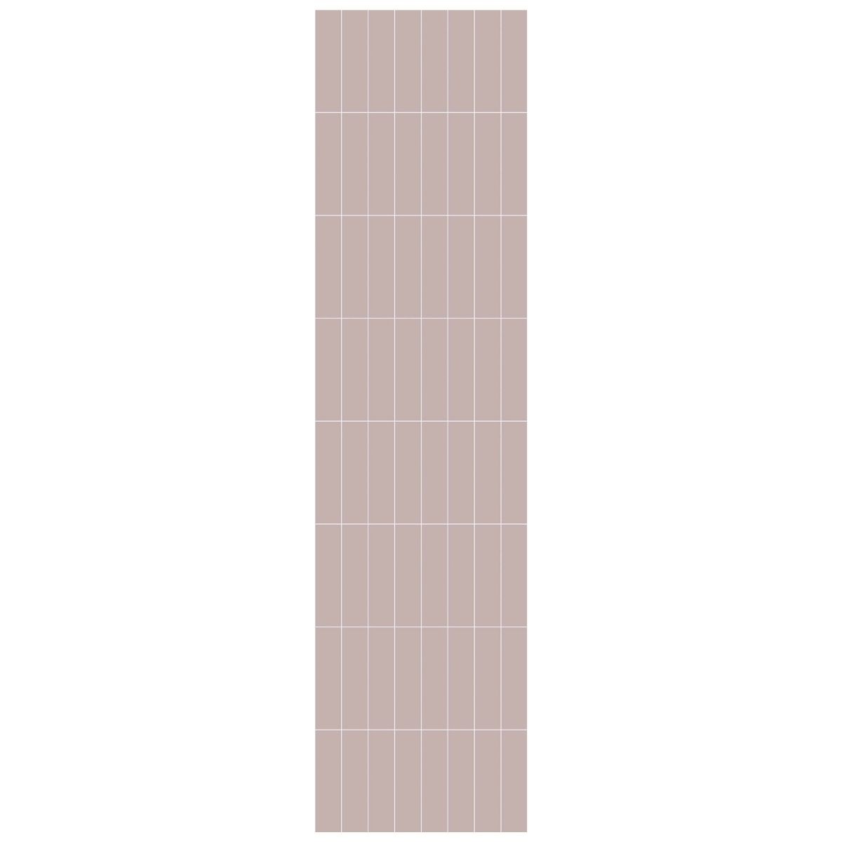 Fibo Dusky Pink Subway Stack Tile Wall Panel 2400x600mm
