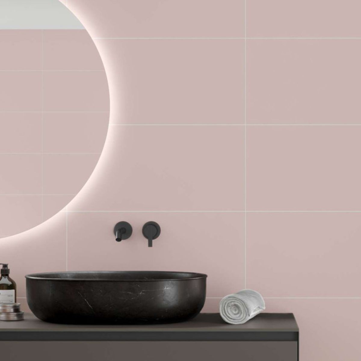 Fibo Dusky Pink Tile Wall Panel 2400x600mm