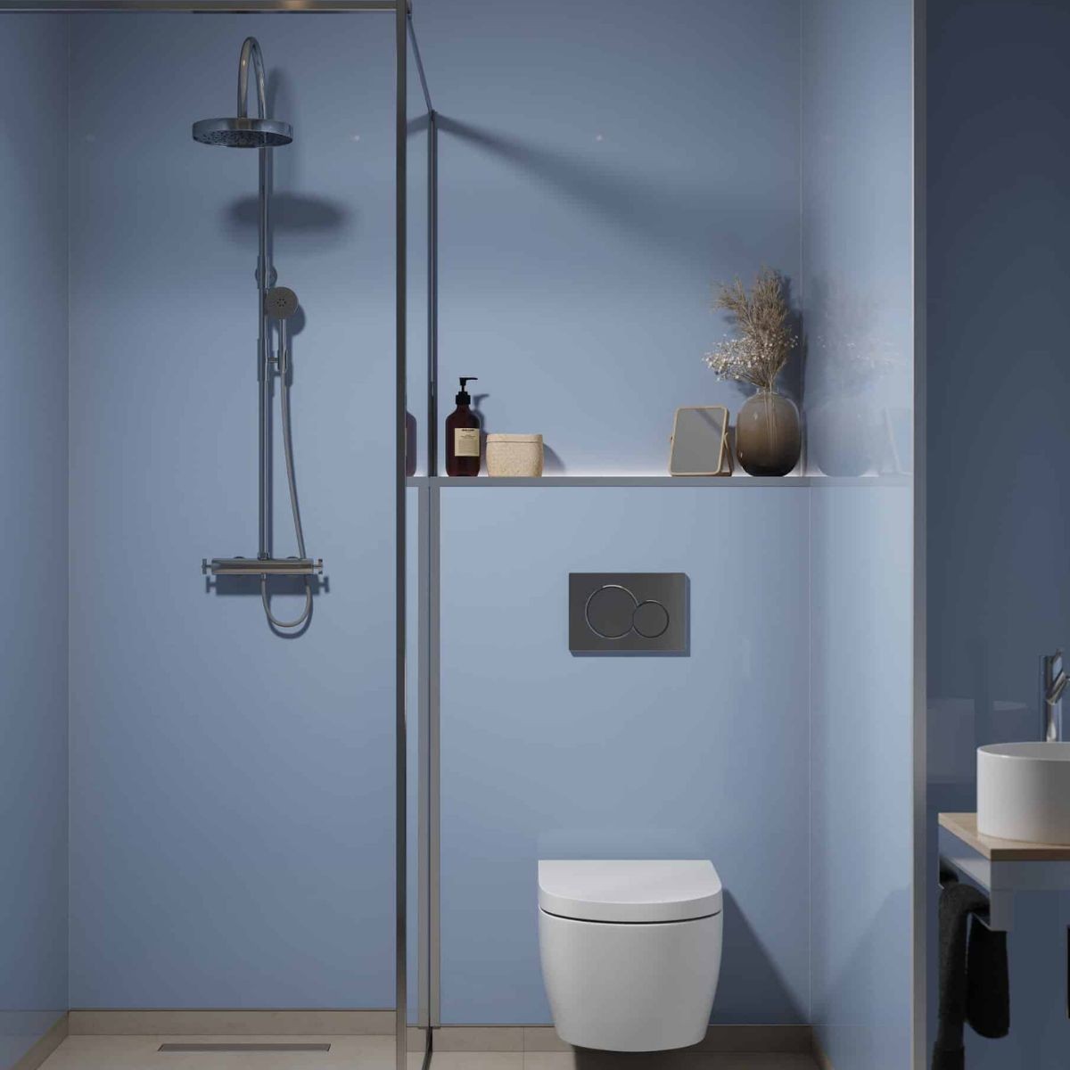 Fibo Frosty Blue Wall Panel 2400x600mm (End Of Line)