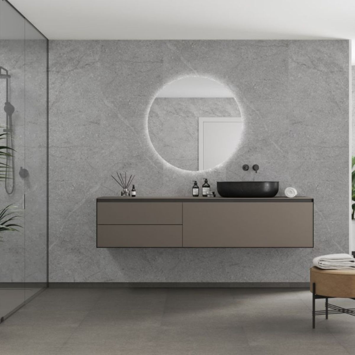 Fibo Polished Stone Tile Wall Panel 2400x600mm 