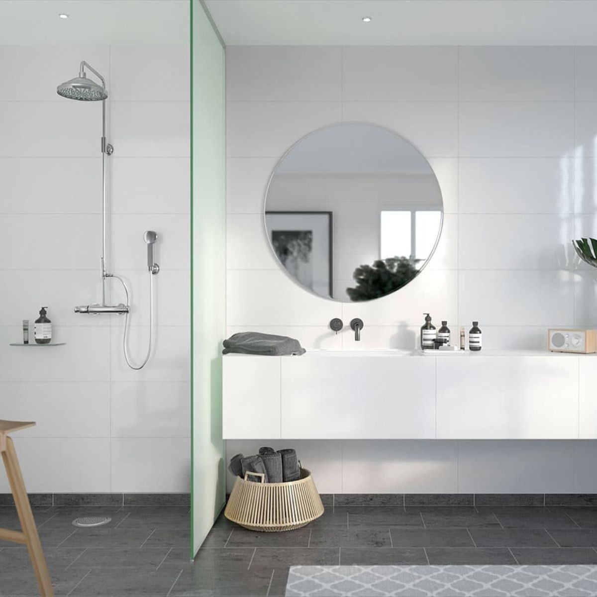 Fibo Athen White Tile Wall Panel Athen 2400x600mm