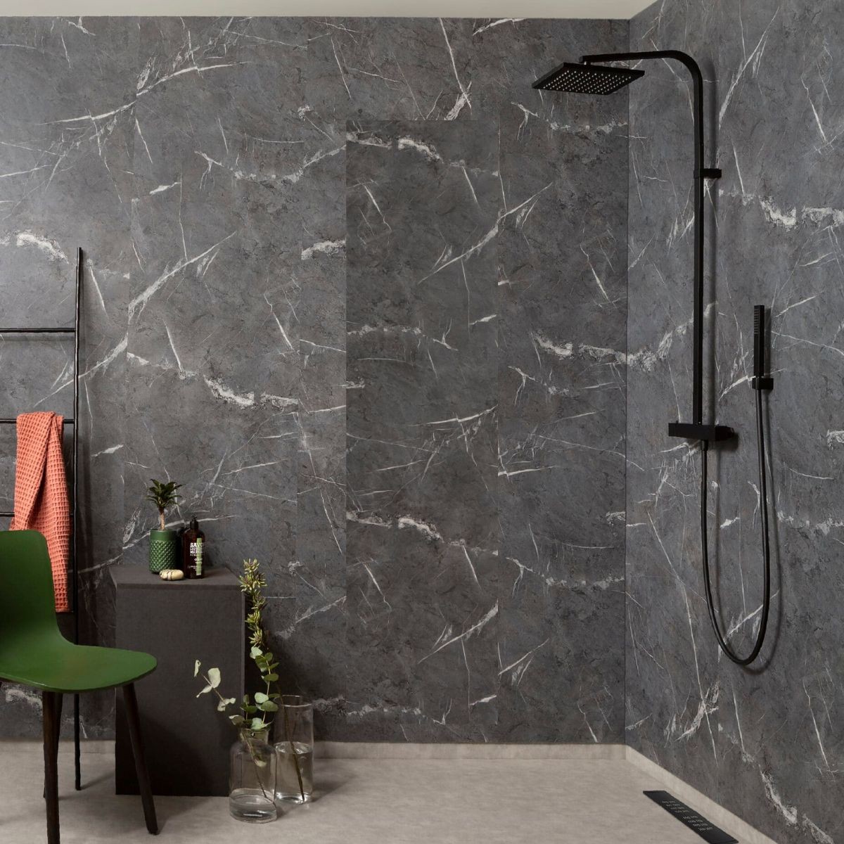 Fibo Black Marble Wall Panel 2400x600mm