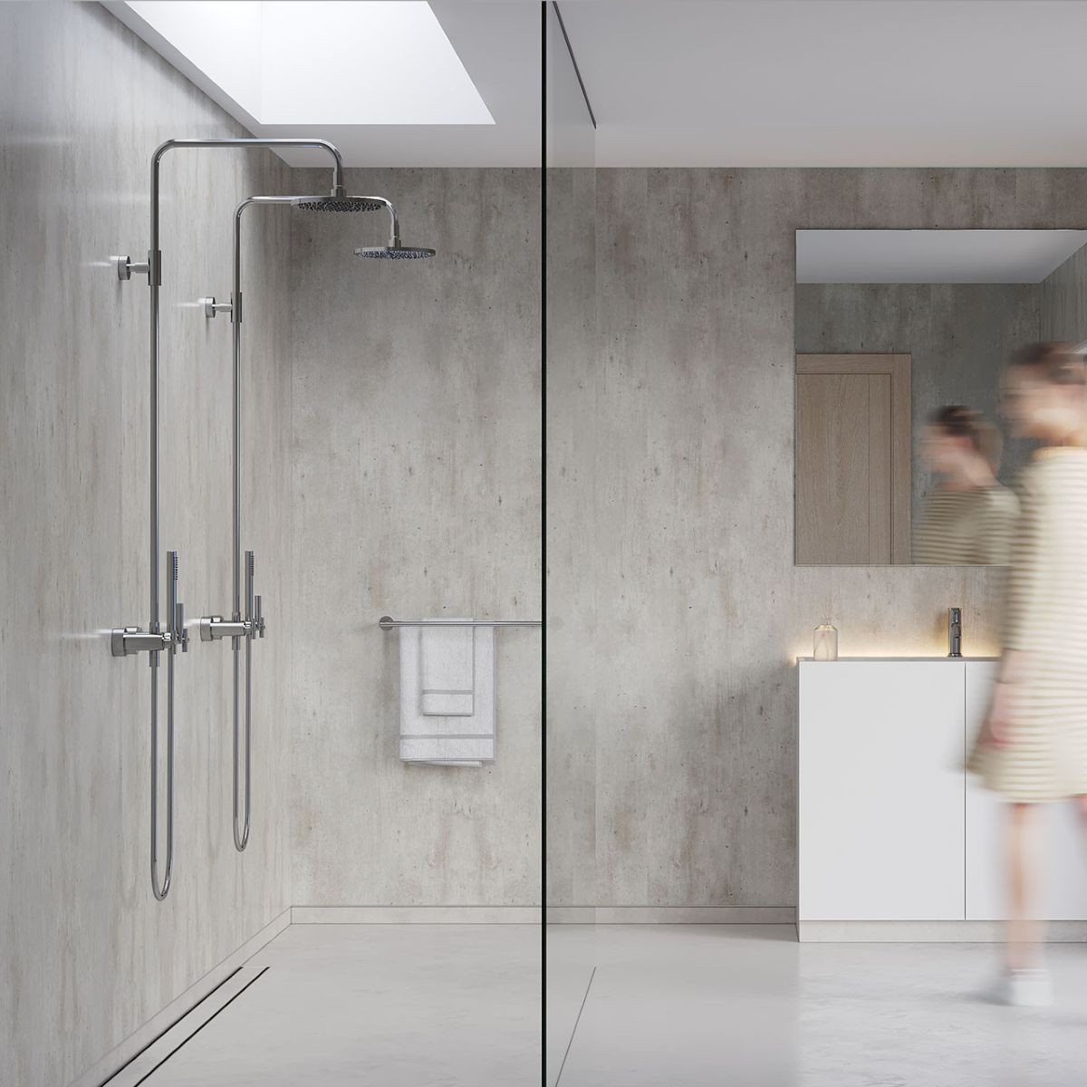 Fibo Cracked Cement Wall Panel 2400x600mm