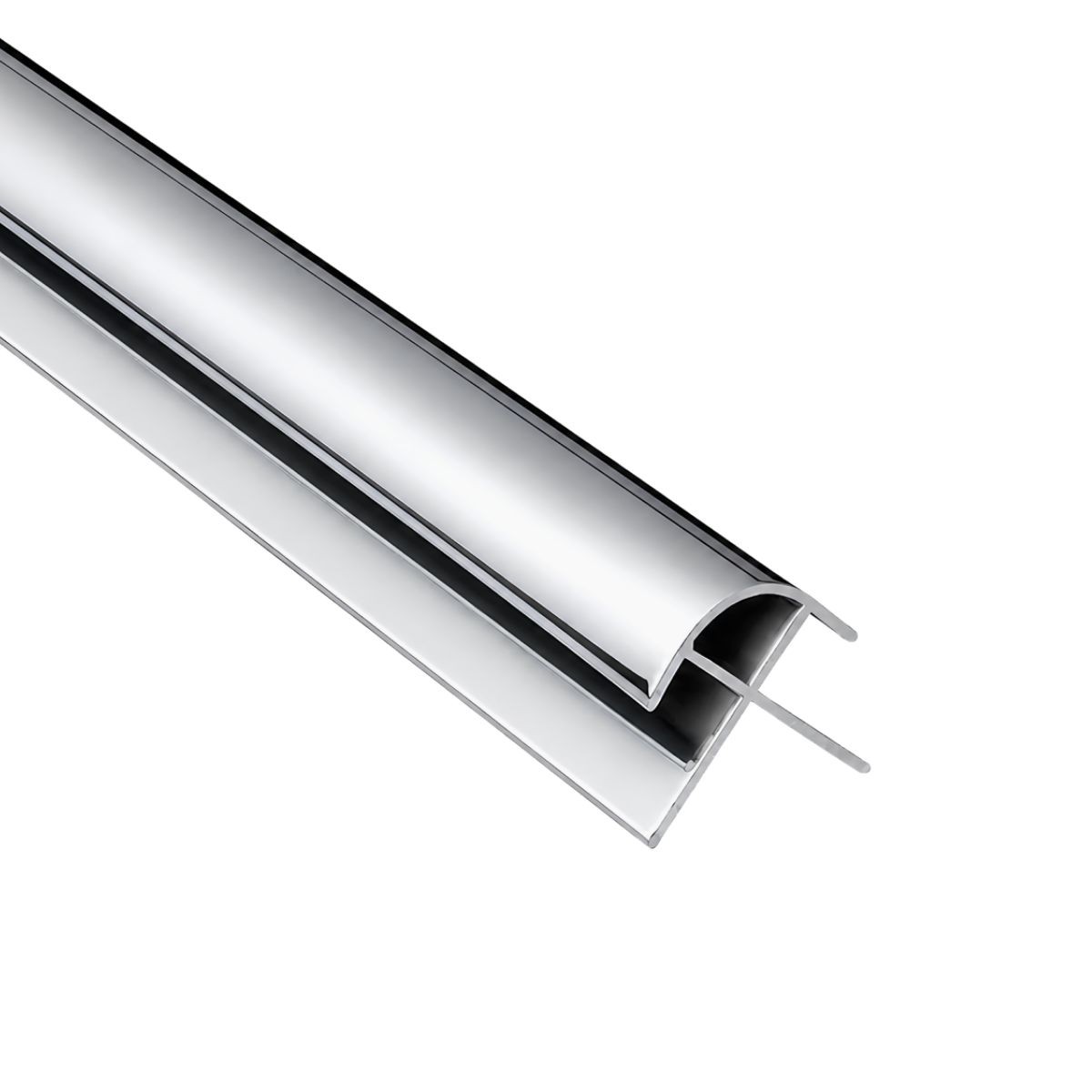Fibo External Corner Trim Chrome 2400mm