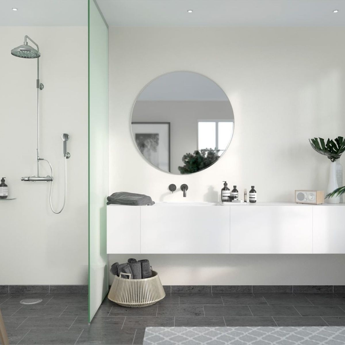 Fibo Crystal White Gloss Wall Panel 2400x600mm