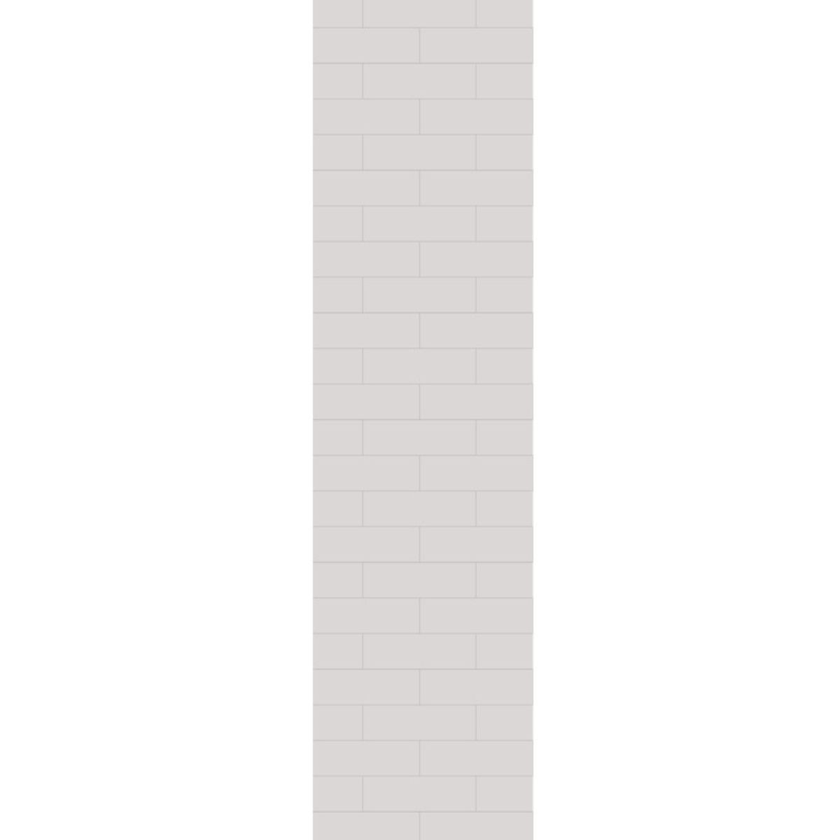 Fibo Denver White Metro Brick Tile Wall Panel 2400x600mm