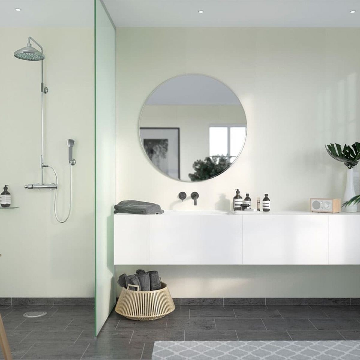 Fibo Ivory High Gloss Wall Panel 2400x600mm