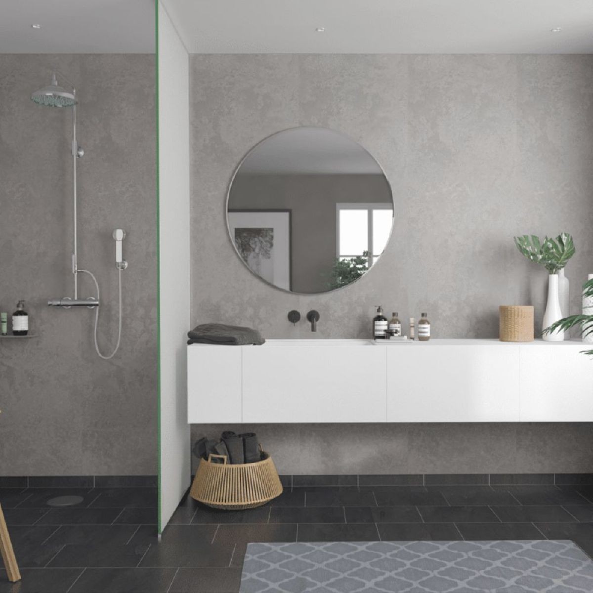 Fibo Meton Grey Wall Panel 2400x600mm