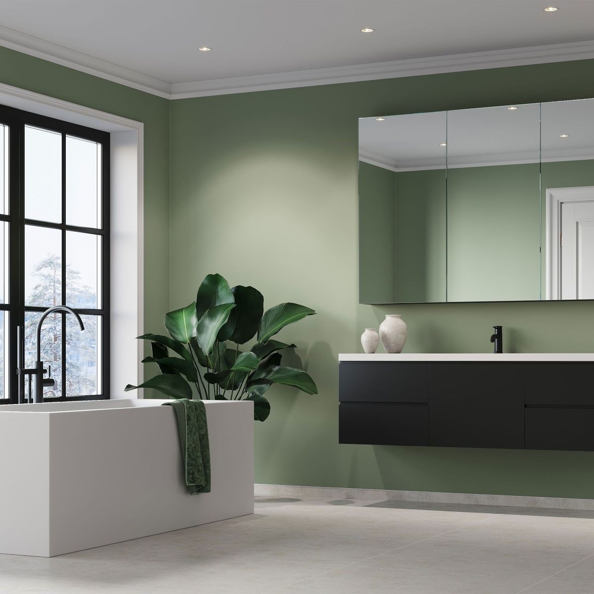 Fibo Olive Green Wall Panel 2400x600mm