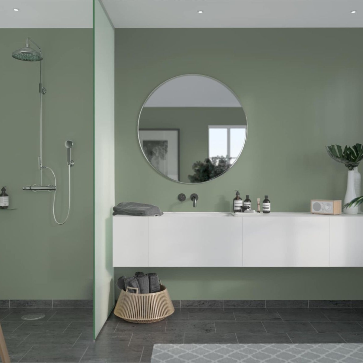 Fibo Olive Green Wall Panel 2400x600mm