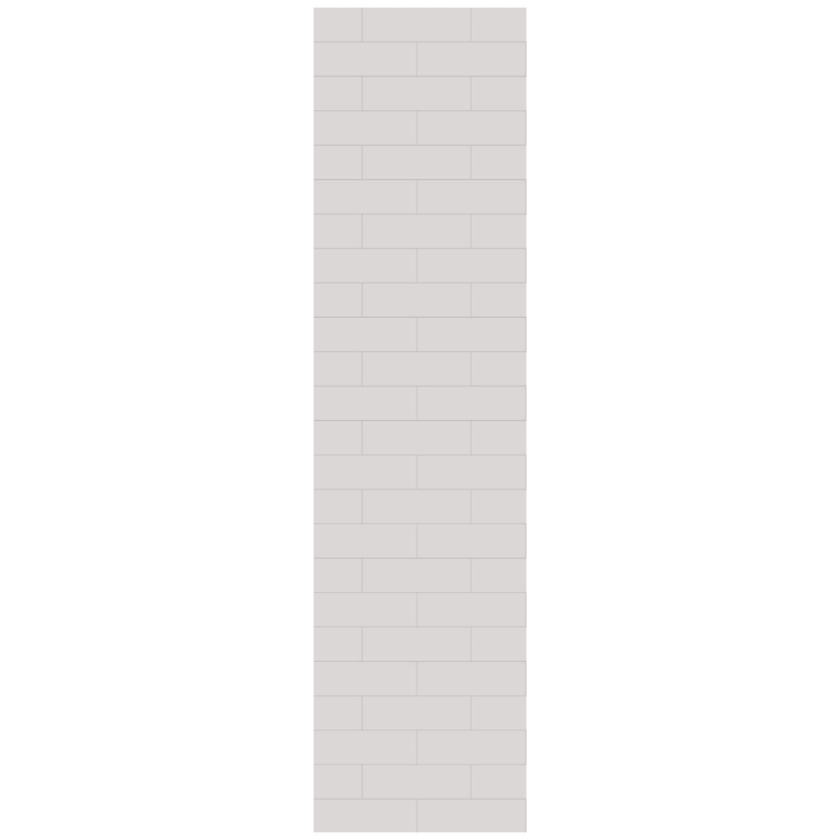 Fibo White Silk Merto Brick Tile Wall Panel 2400x600mm