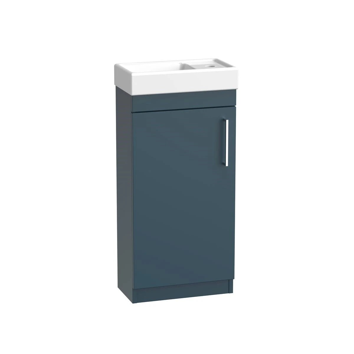 Gemini Matt Dark Blue Cloakroom Vanity Unit & Basin 400mm