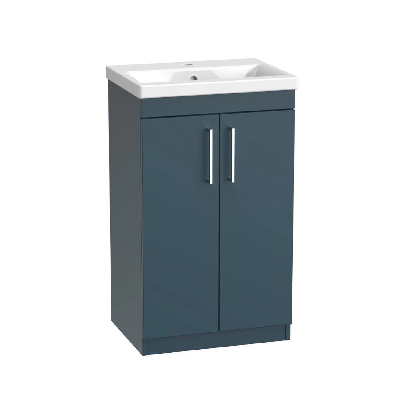 Gemini Matt Dark Blue Vanity Unit & Basin 500mm