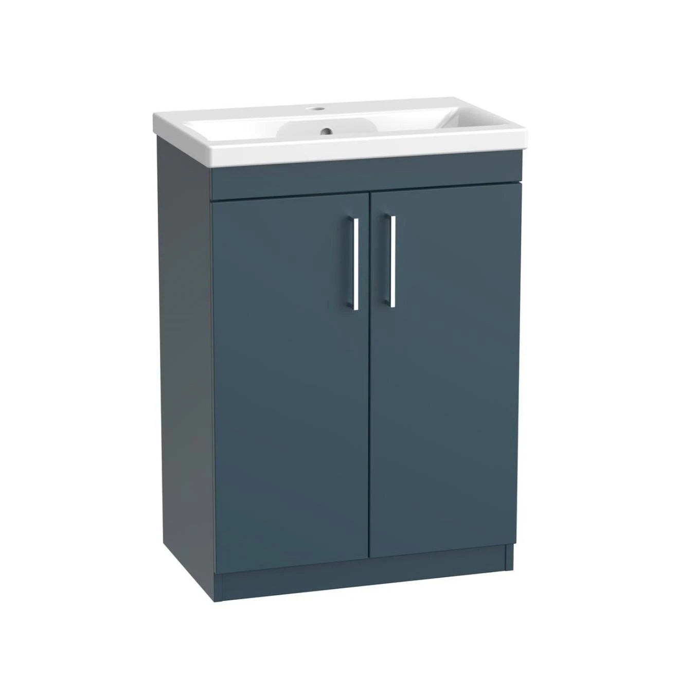 Gemini Matt Dark Bue Vanity Unit & Basin 600mm