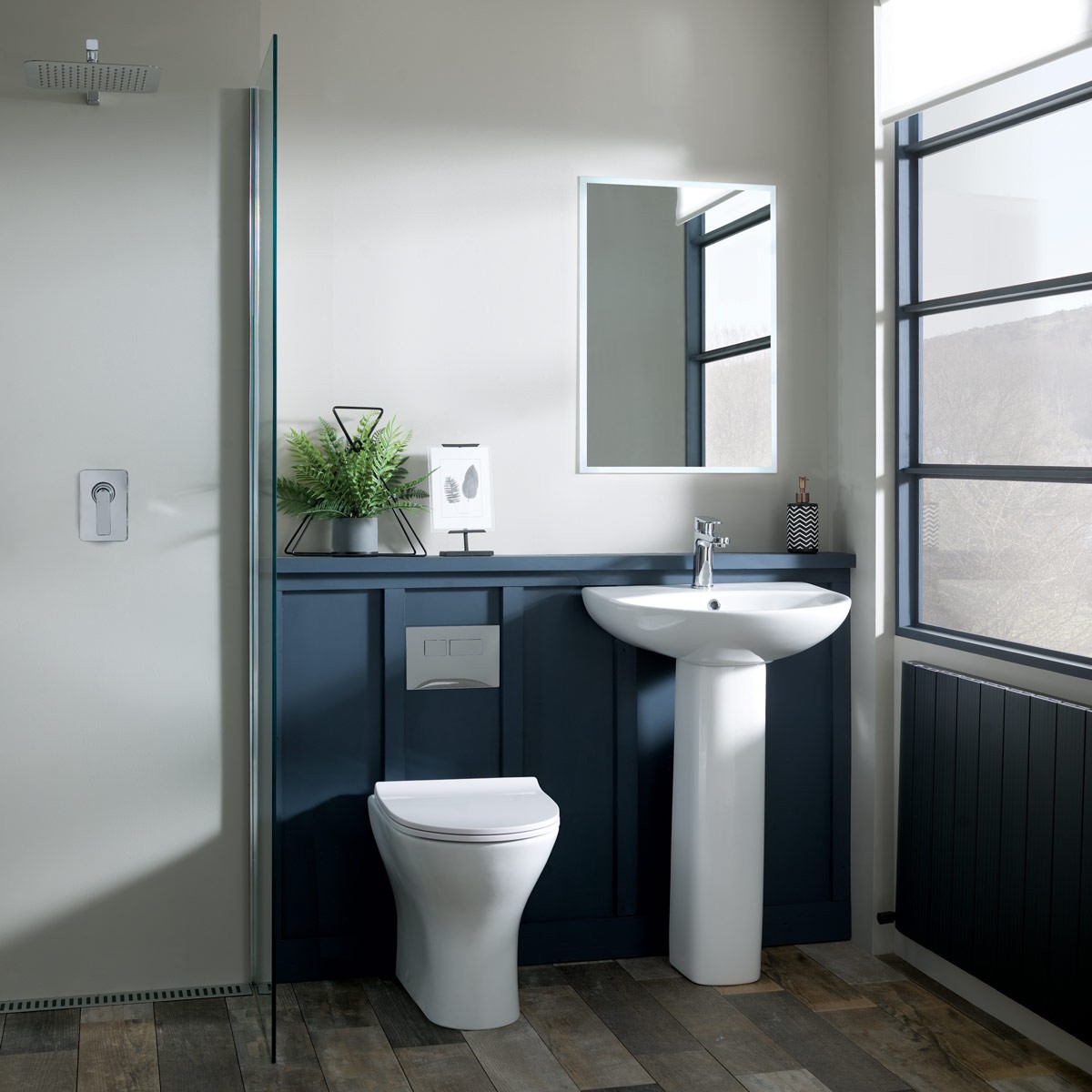 Croft Rimless Back To Wall Pan with Soft Close Seat