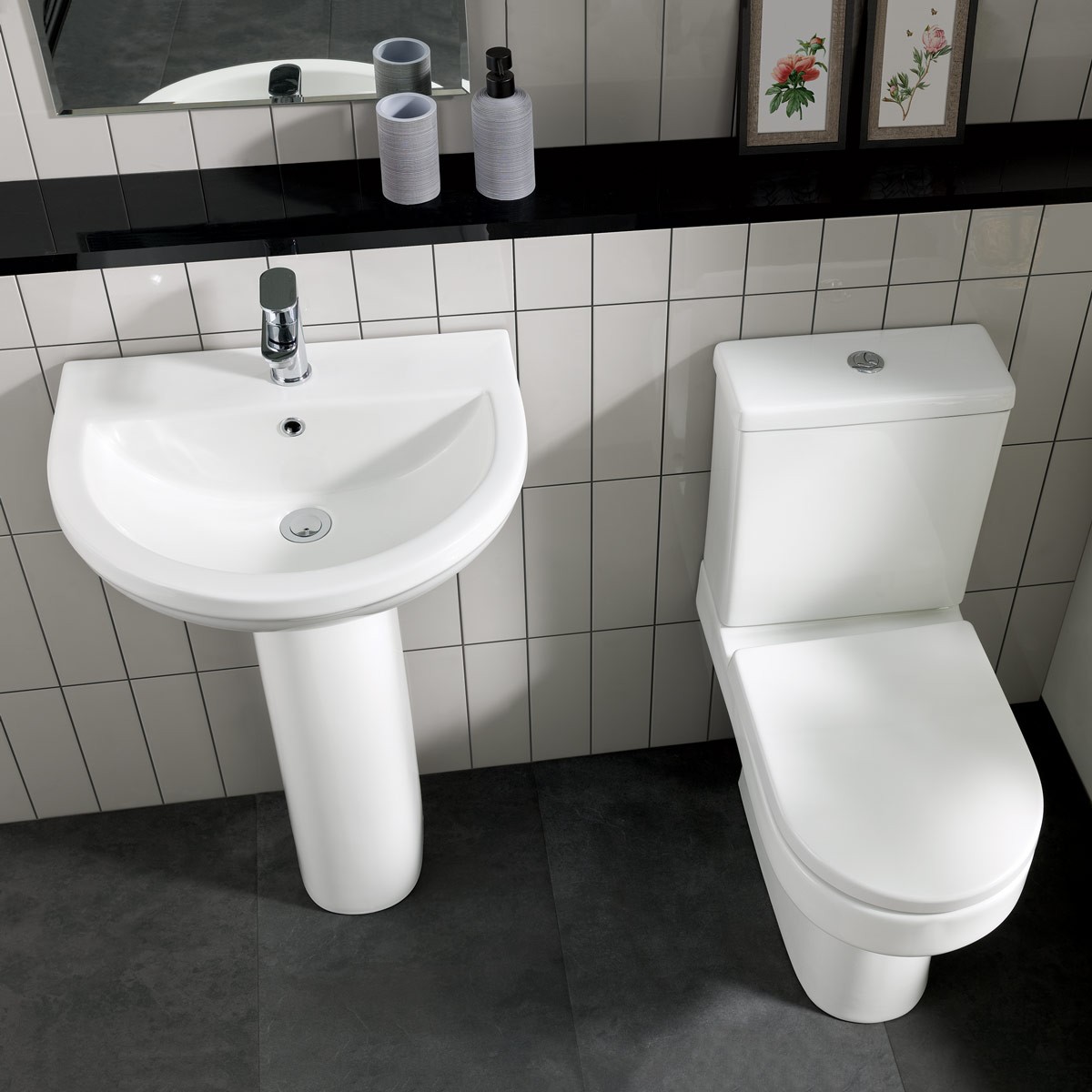 Harlech Basin & Pedestal 550x445mm 1H