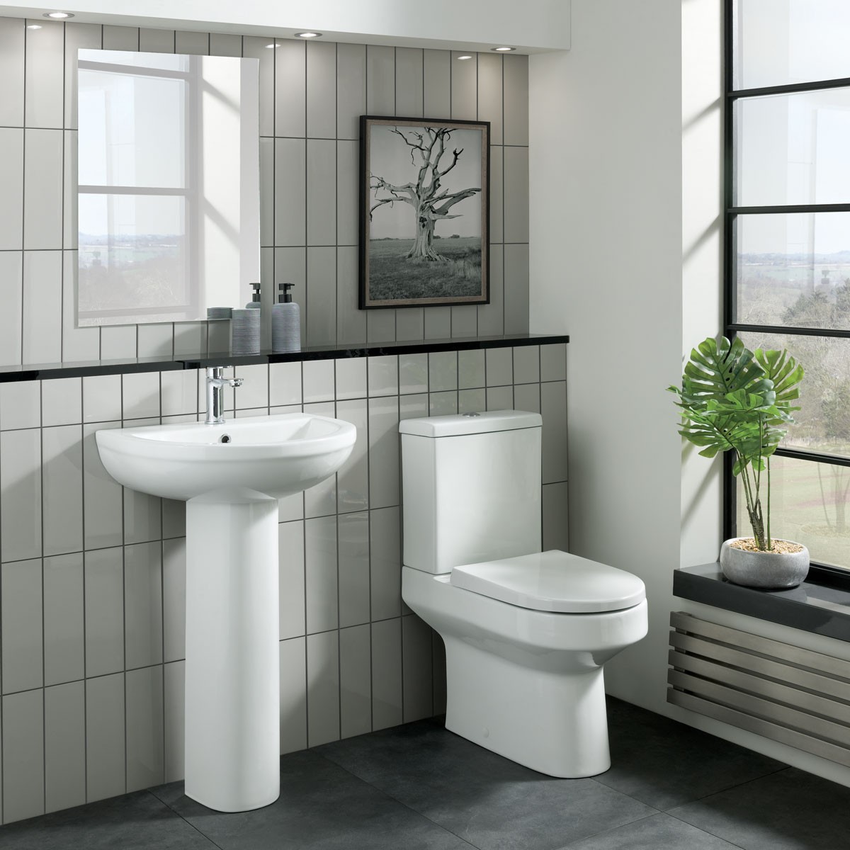Harlech Basin & Pedestal 550x445mm 1H