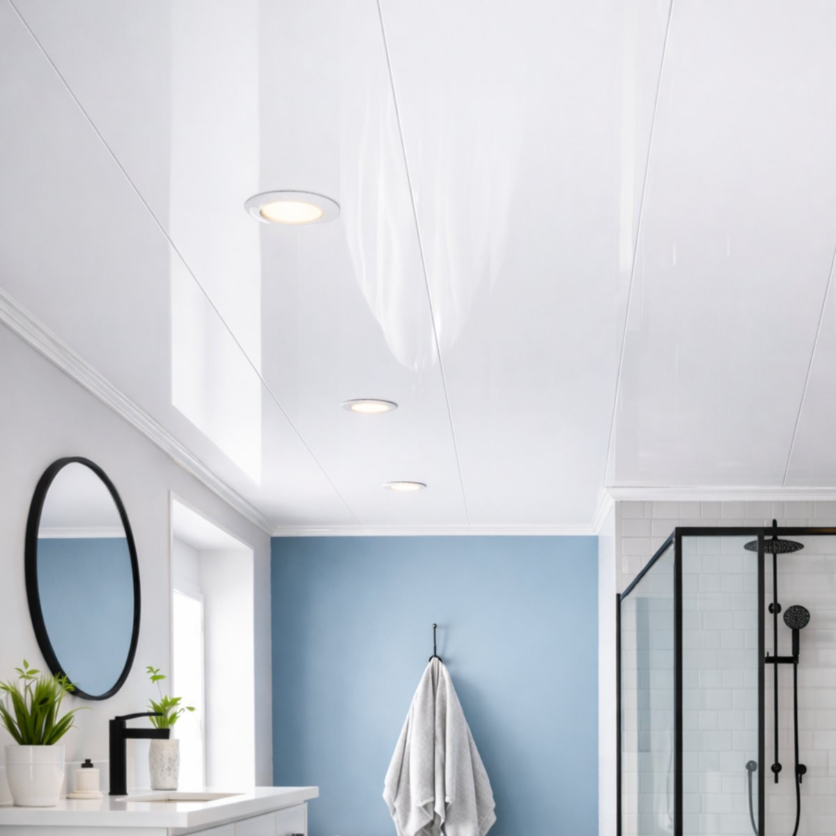 White Tongue & Groove Ceiling Panels 2600x250mm (Pack of 4)