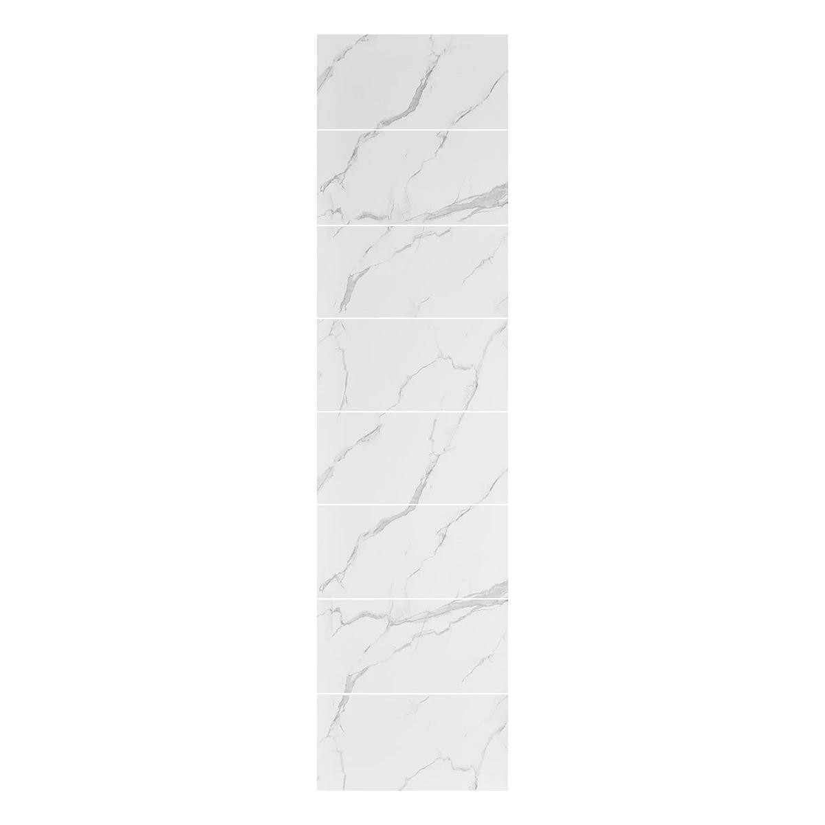 Orion Carrara Tile Effect Tongue & Groove Shower Panel 2400x600mm (Pack of 2)