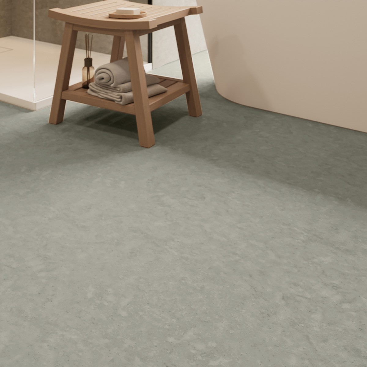 Hydro Step Dove Stone Tile LVT Flooring