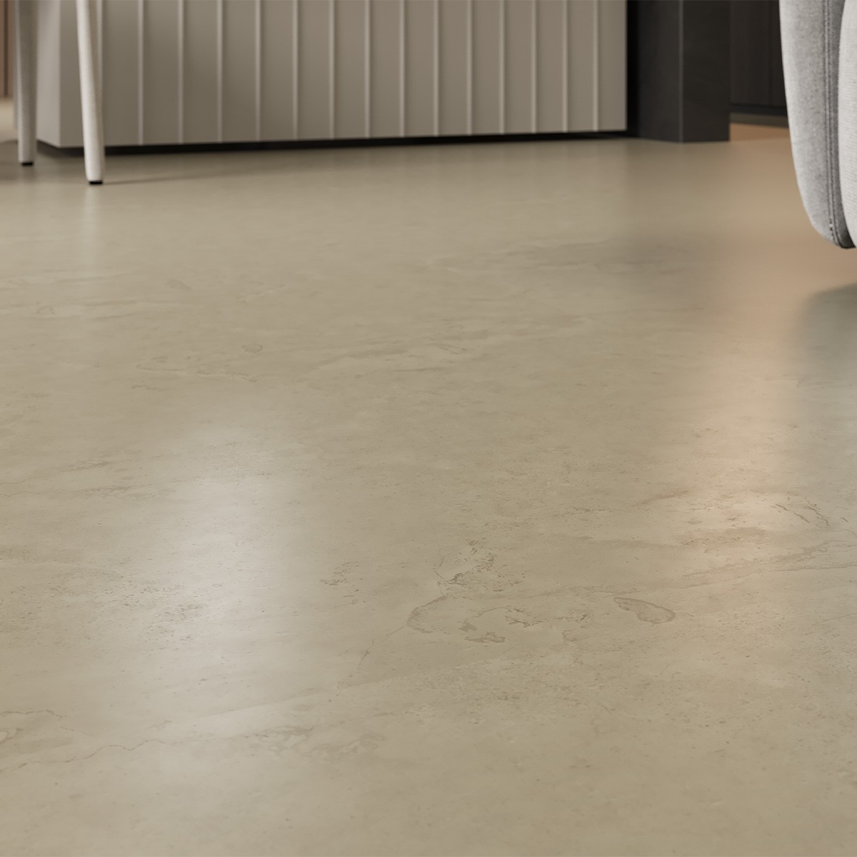 Hydro Step Ivory Marble Tile LVT Flooring