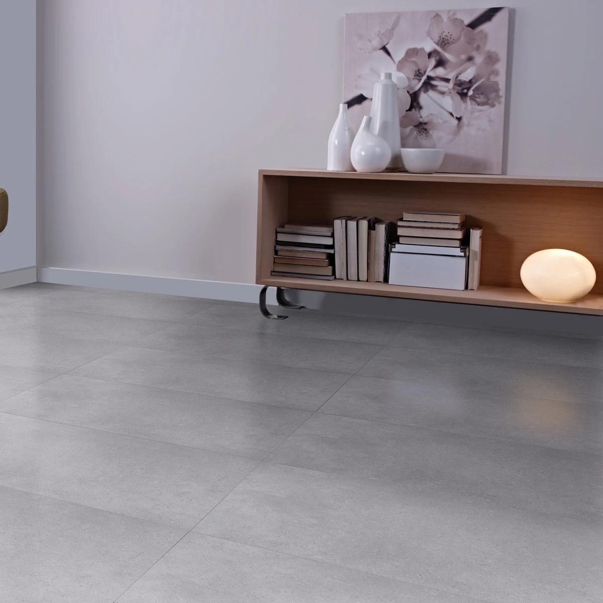 Hydro Step Blue Stone Tile LVT Flooring