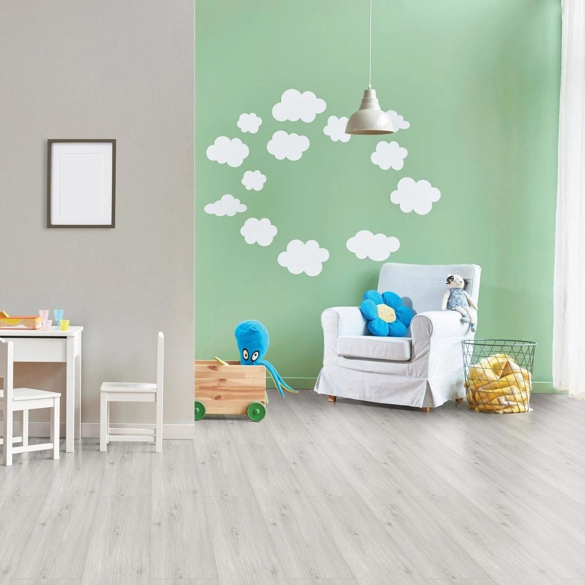 Hydro Step White Ash Wood LVT Flooring