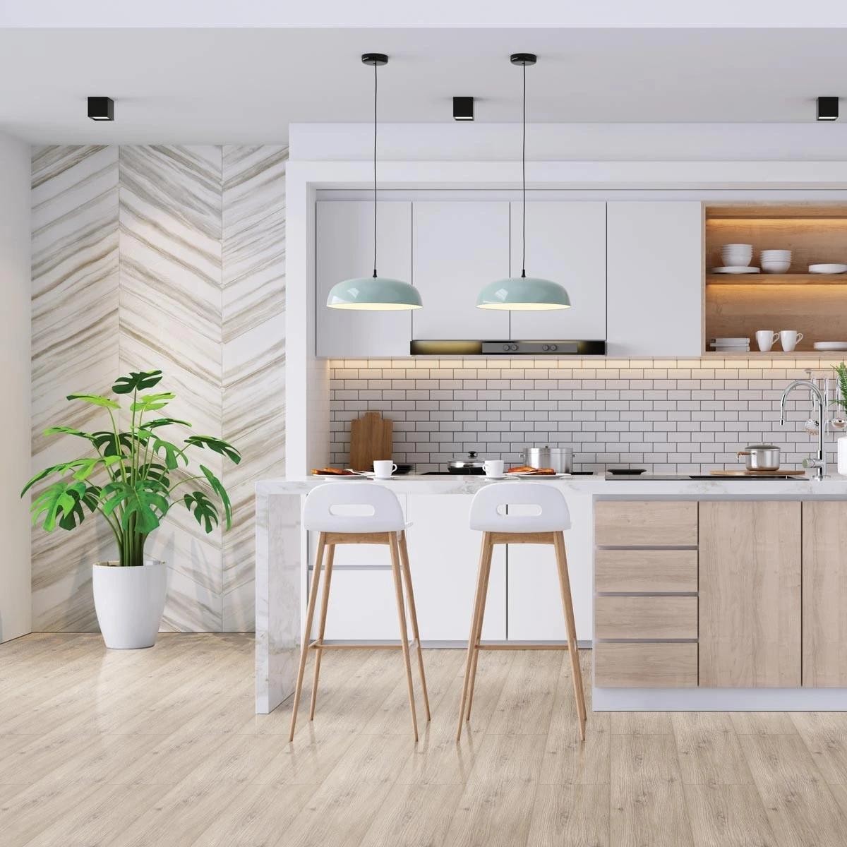Hydro Step Faded Oak Wood LVT Flooring