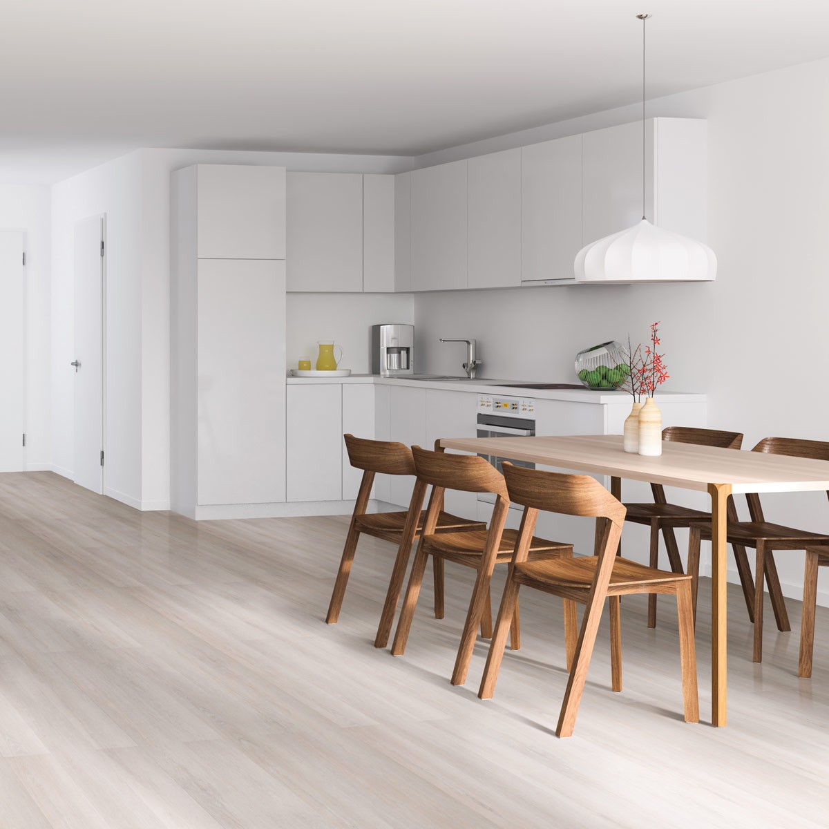 Hydro Step Silver Ash Wood LVT Flooring