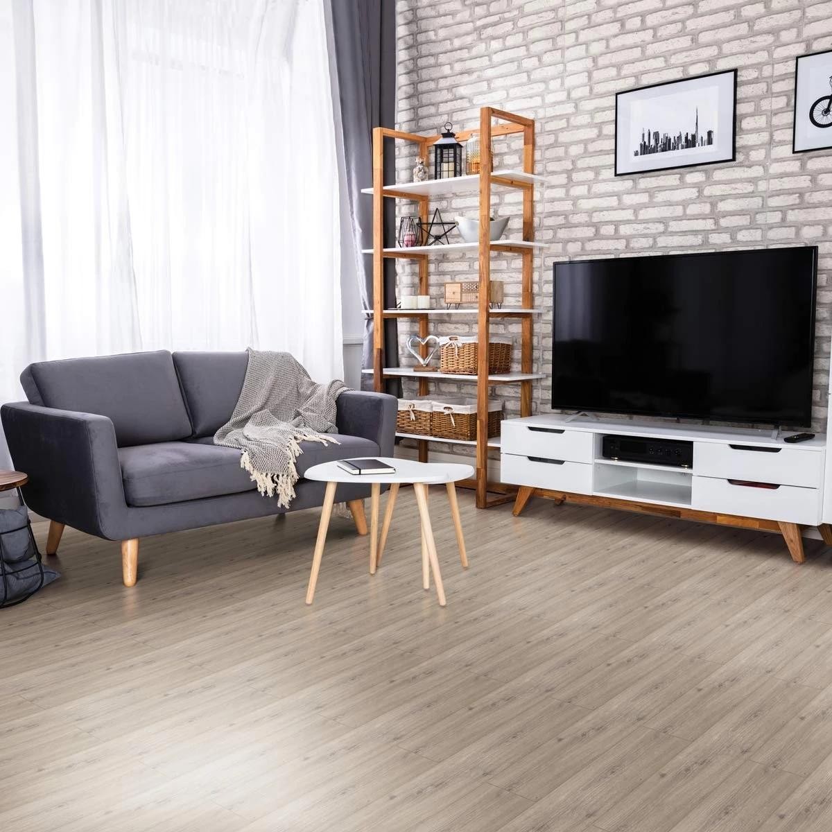 Hydro Step Smoked Oak Wood LVT Flooring