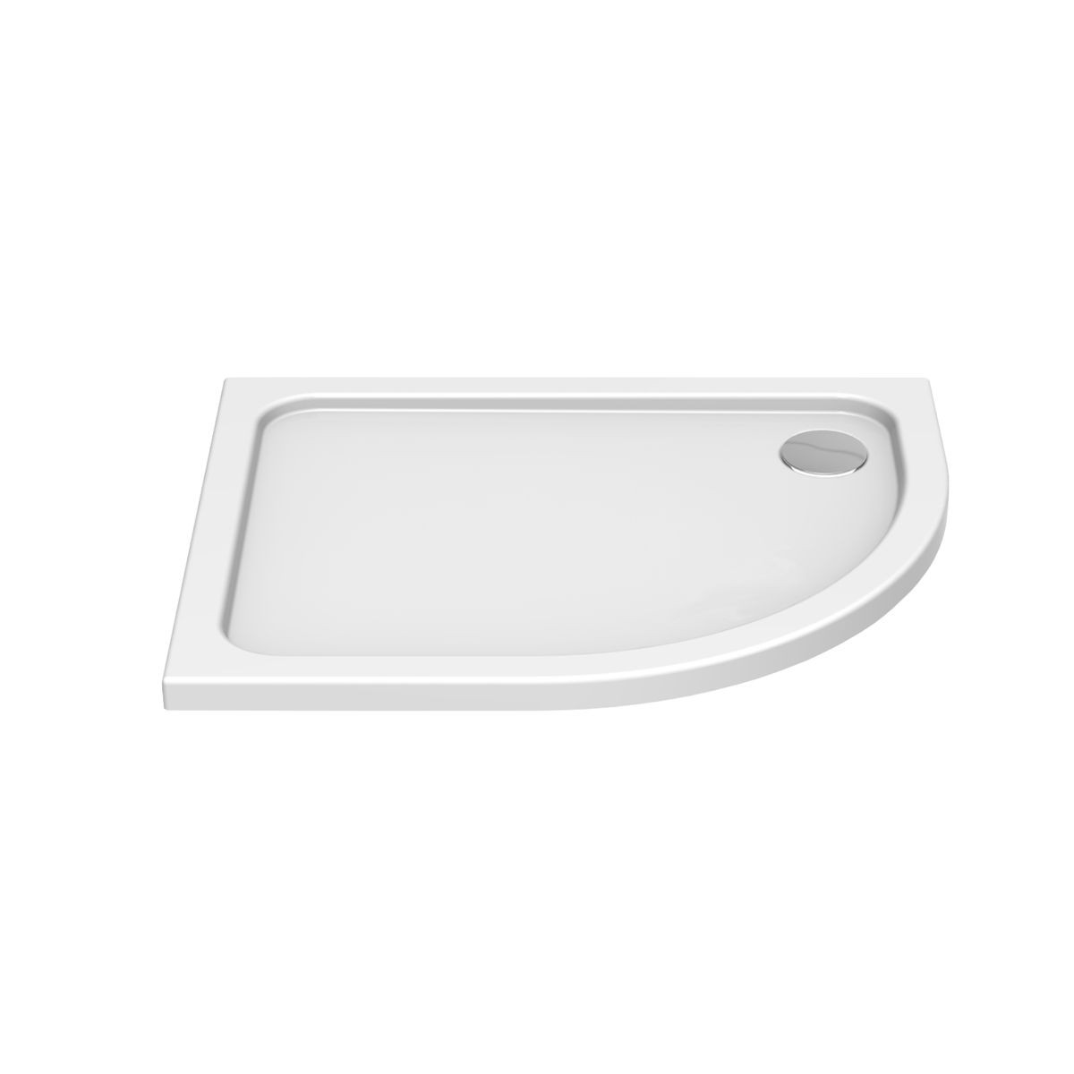 K-Stone Anti Slip Offset Quadrant Stone Resin Shower Tray 900x800mm Left Hand