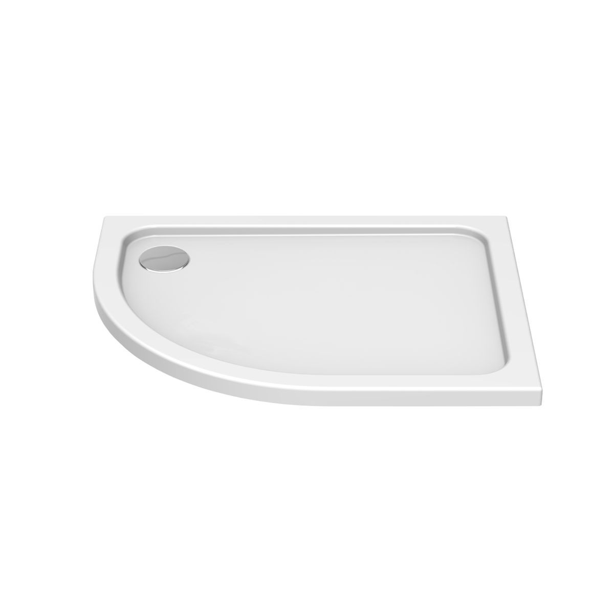 K-Stone Anti Slip Offset Quadrant Stone Resin Shower Tray 900x800mm Right Hand