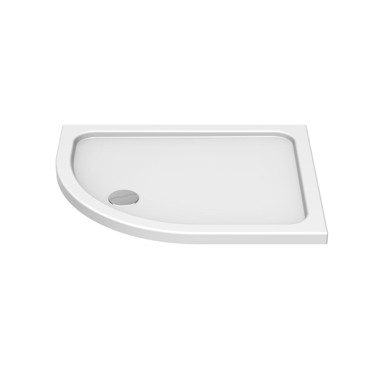 K-Stone Anti Slip Offset Quadrant Stone Resin Shower Tray 1000x800mm Right Hand